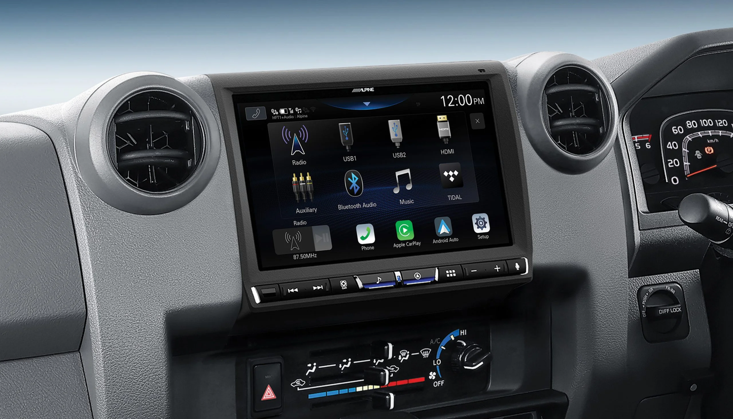 Alpine i905 for LandCruiser 70 Series 9 iinch Screen with CarPlay 2024 on