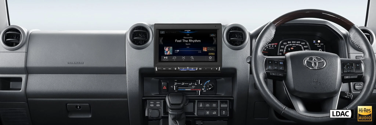 Alpine i905 for LandCruiser 70 Series 9 iinch Screen with CarPlay 2024 on