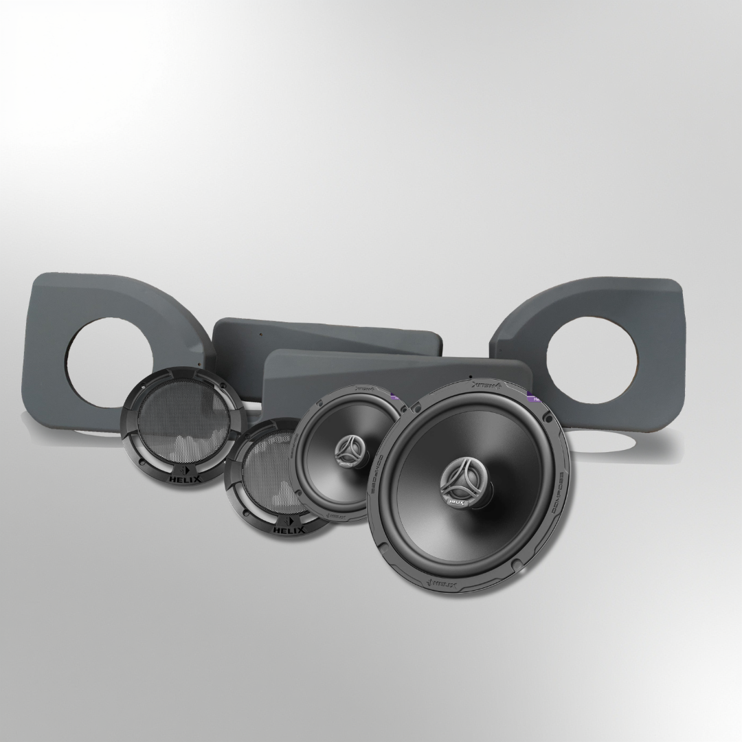 Land Cruiser Single Cab – Helix Basic Compose Coax Speakers + Pods Package