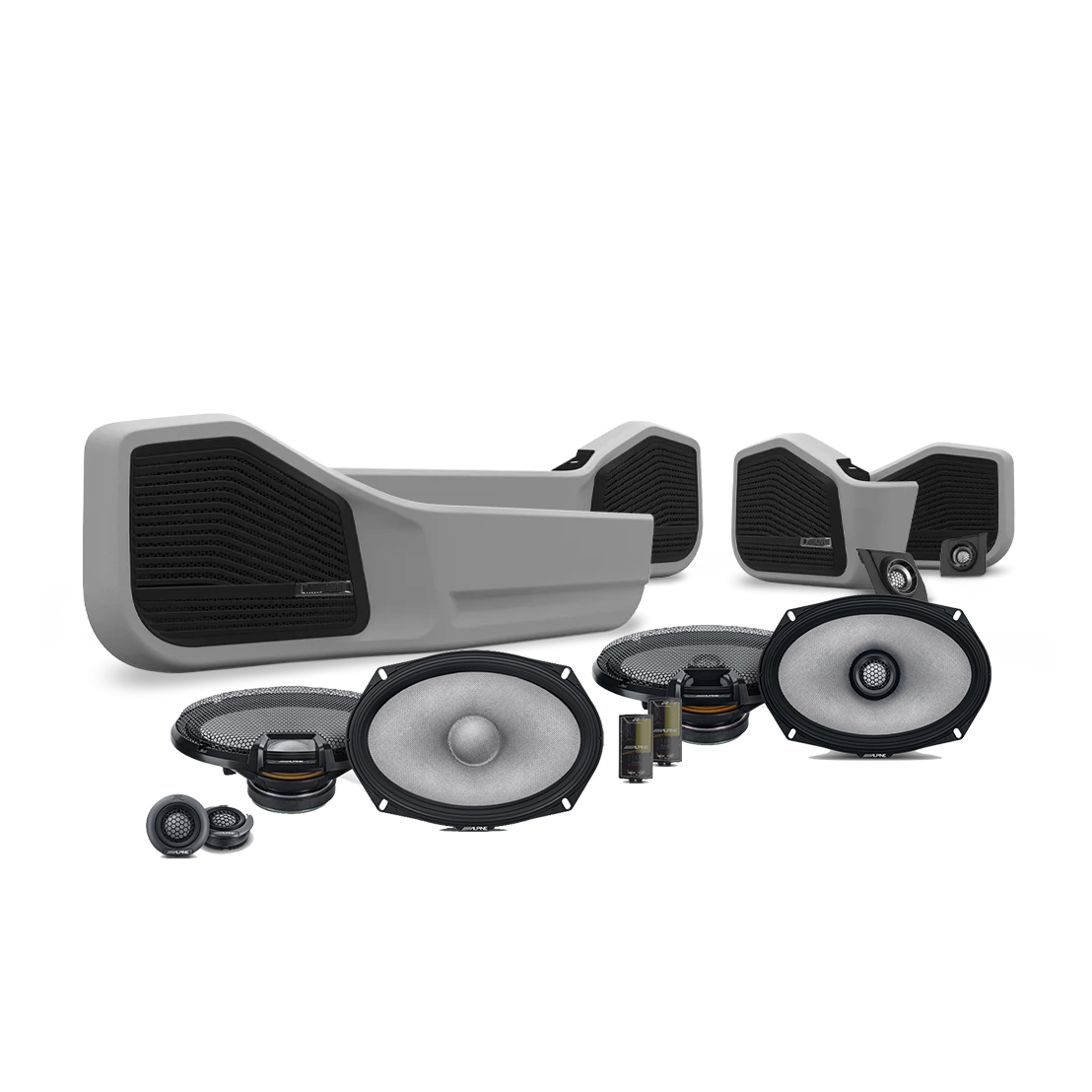Alpine R Series 6x9 Speaker Pack to suit Toyota Landcruiser Dual Cab Ute