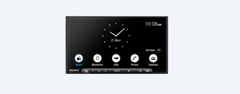 Sony XAV-AX6000 Bluetooth Media Receiver with Android Auto and Apple CarPlay