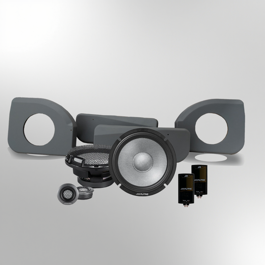 Land Cruiser Single Cab – Alpine R2-S65C Speakers + Pods Package