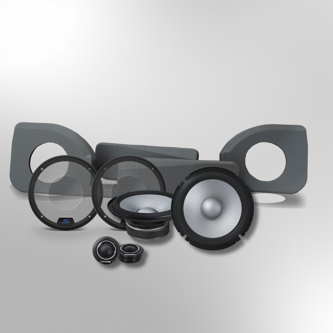 Land Cruiser Single Cab – Alpine S2-S65C Speakers + Pods Package