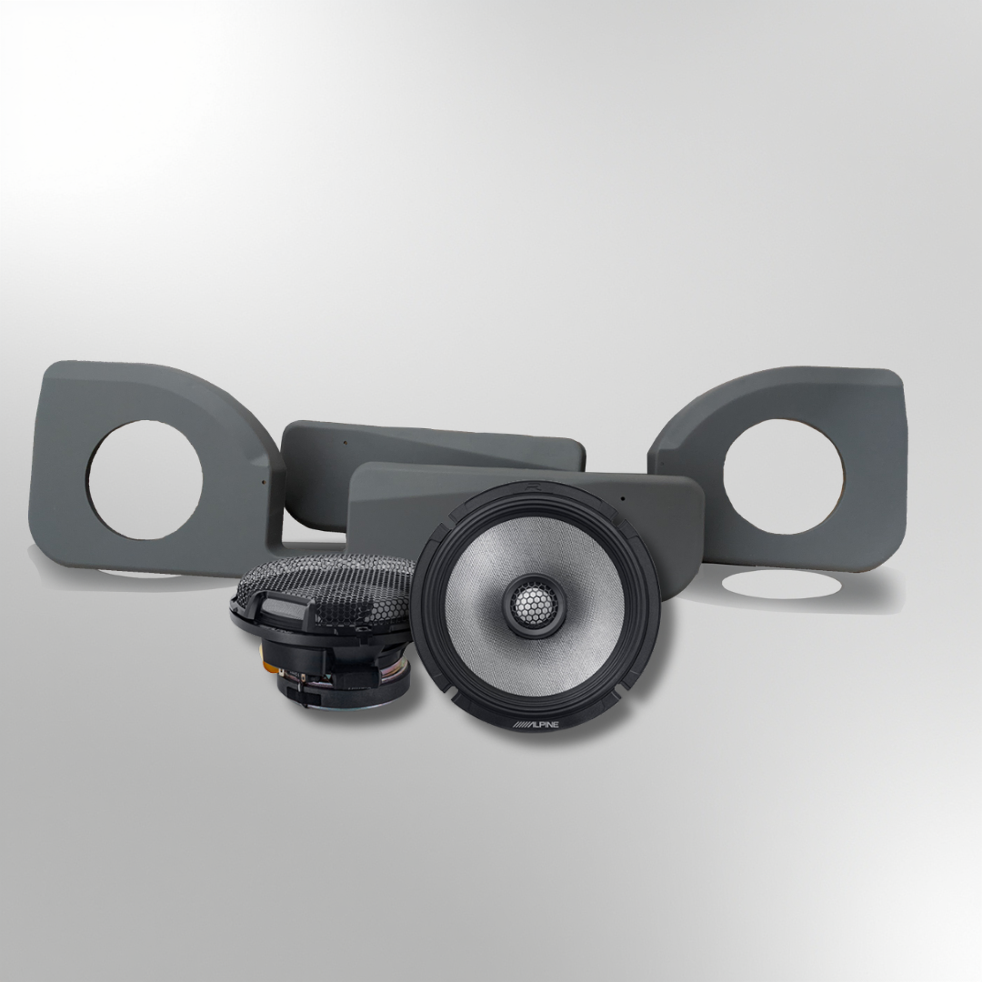 Land Cruiser Single Cab – Alpine R2-S65 Speakers + Pods Package