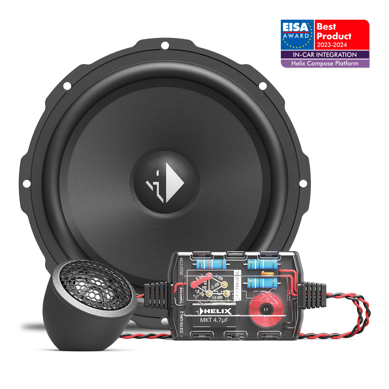 Helix Ci3 K165.2FM-S3 6.5" 2-Way Component Speaker Set 3 Ohm