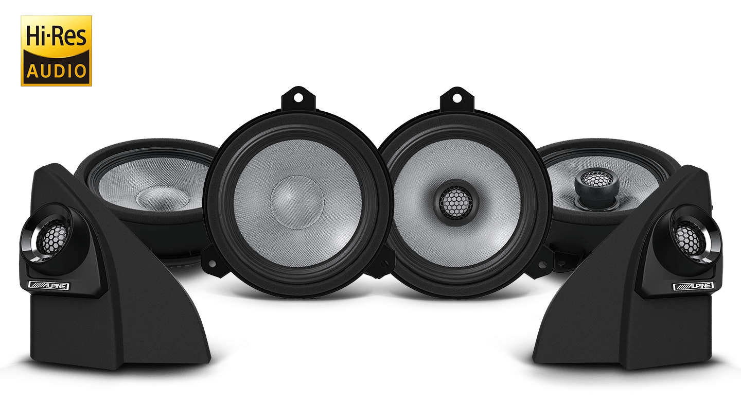 Alpine  R series Speaker solution to suit Toyota Hilux