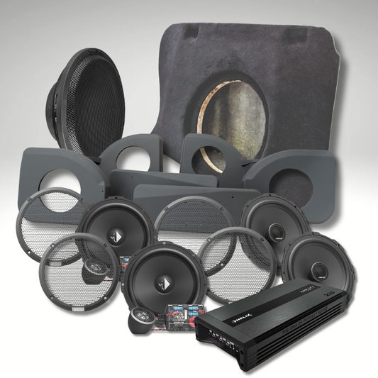 Toyota Land Cruiser 79 Series Dual Cab compatible Helix stereo and 12" subwoofer