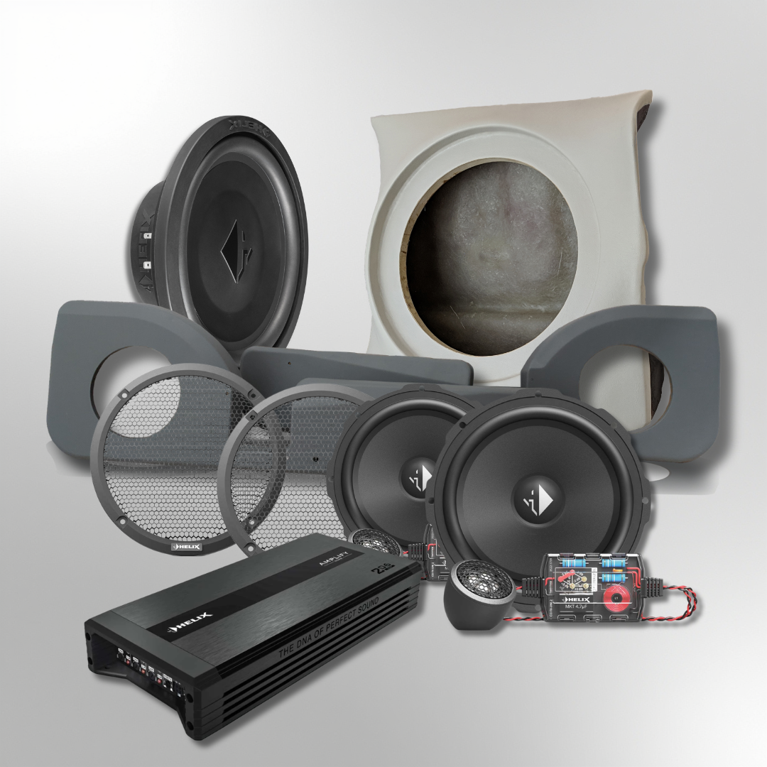 Toyota Land Cruiser 79 Series Pre- DPF Single Cab compatible Helix stereo and 12" subwoofer