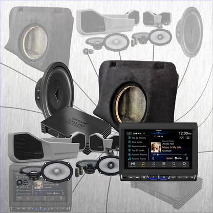 Toyota Landcruiser 79 Series Dual Cab stereo and subwoofer design