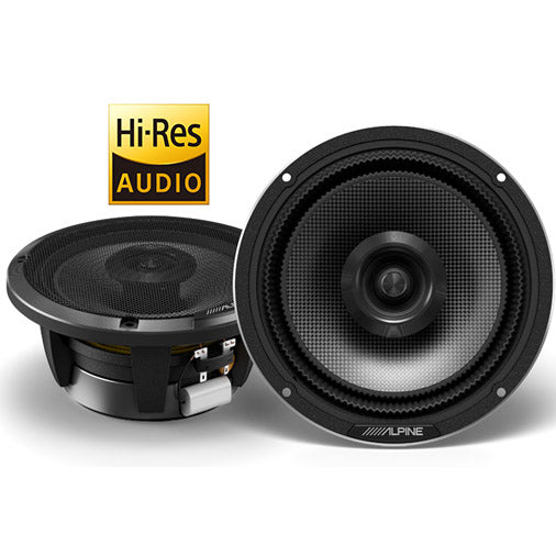Alpine Status HDZ-65 6 1/2" 2-way Hi-Res Coax Speakers image 0