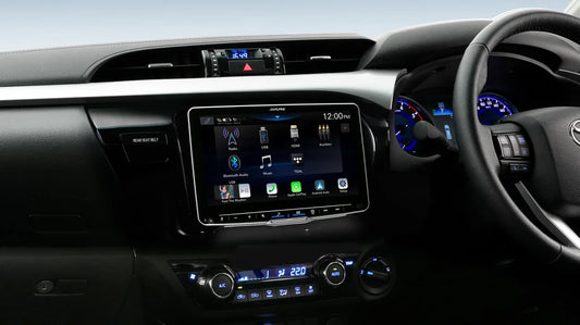Alpine iLX-F509A Hilux upgrade headunit 9 inch screen 2015 to 2020