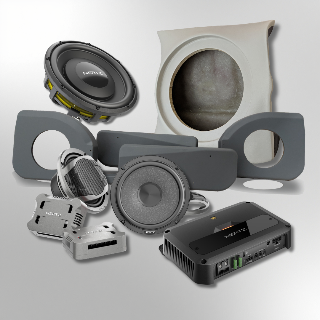Toyota Land Cruiser 79 Series Pre DPF Single Cab compatible Hertz stereo and 12" subwoofer