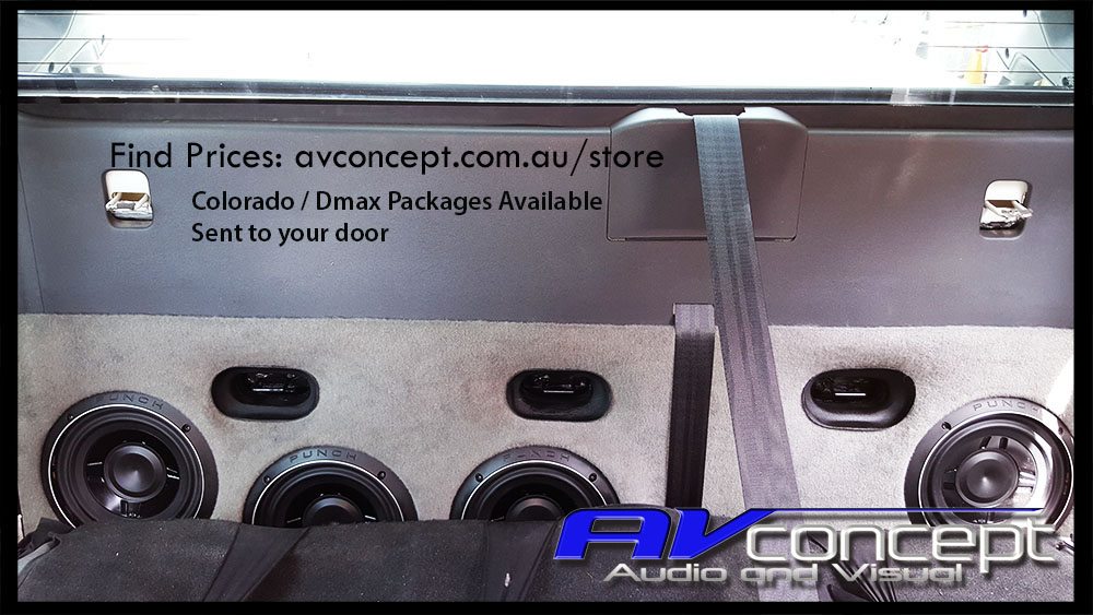 Holden Colorado Stereo Subwoofer Solution