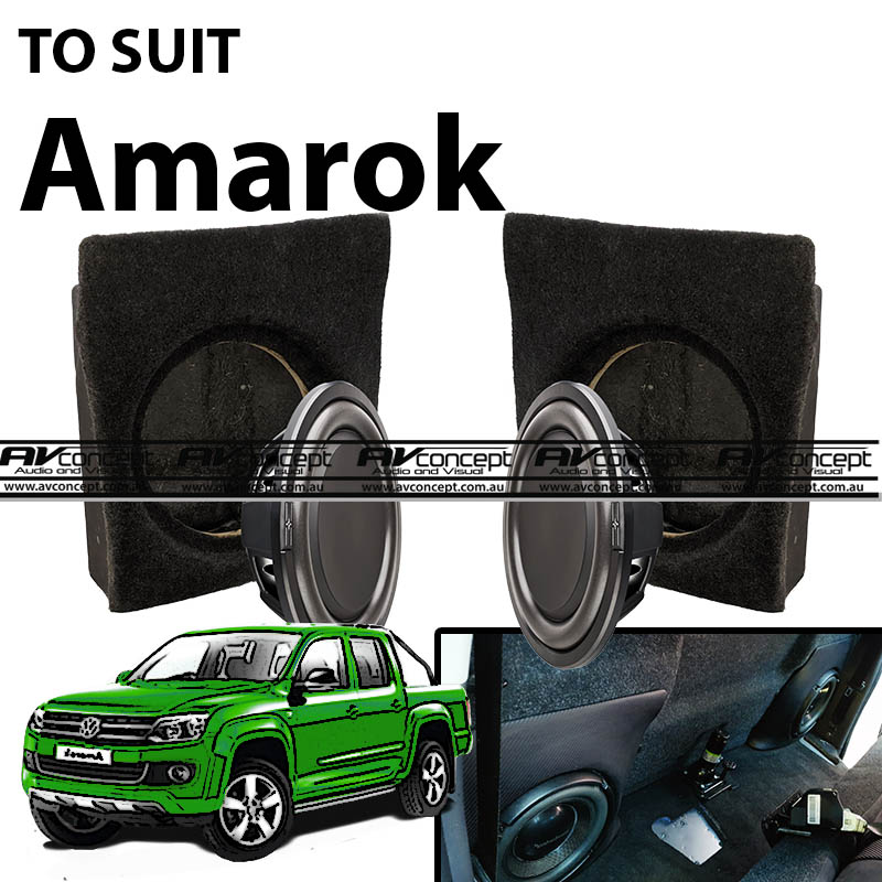 Volkswagen Amarok Subwoofer Upgrade Clean and linear dual 10" pack